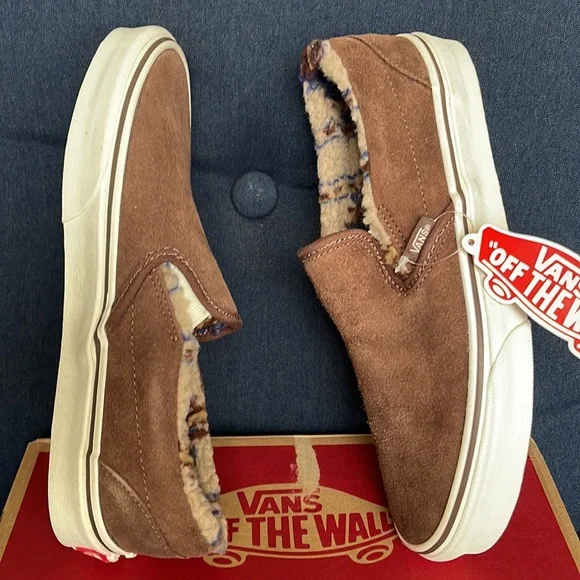 Vans Classic Slip-On Sherpa Rain Drum / Marshmallow WMNS - Picture 12 of 16